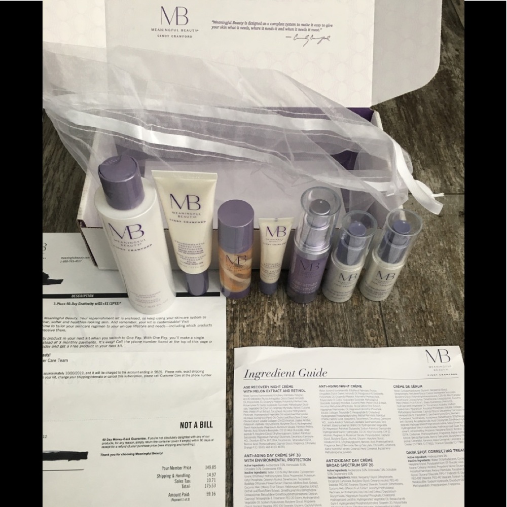 Full size 7pc Meaningful Beauty set